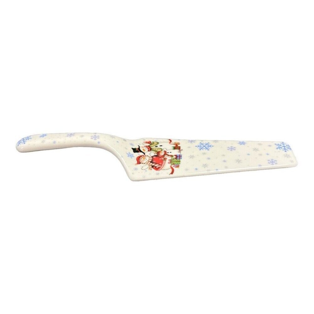 Snowman Family Ceramic Pie Spatula~Christmas Cake Server 10.5" ~ L2 03 - Picture 4 of 4